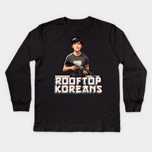 Rooftop Koreans Kids Long Sleeve T-Shirt